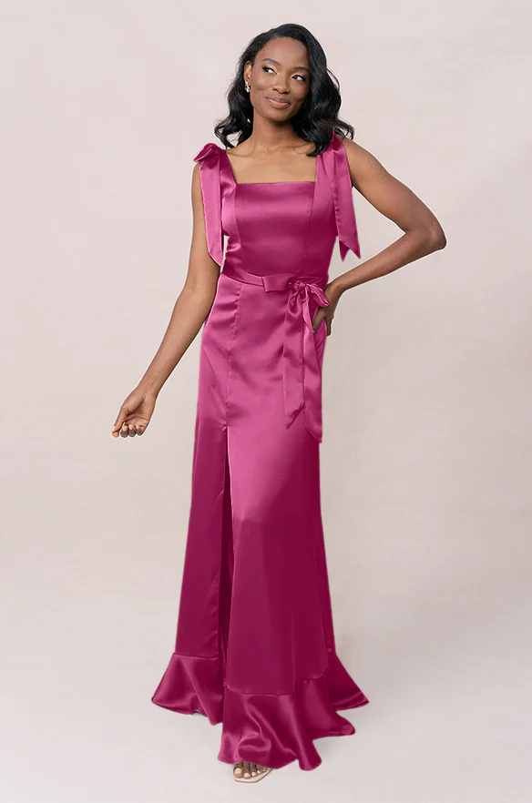Stevie Satin Dress | Made To Order - Image 109