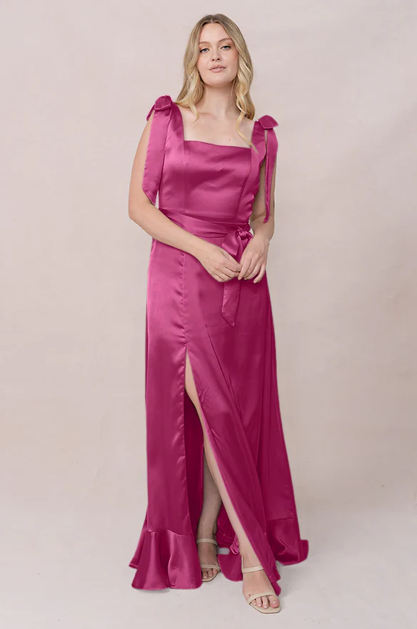 Stevie Satin Dress | Made To Order - Image 111