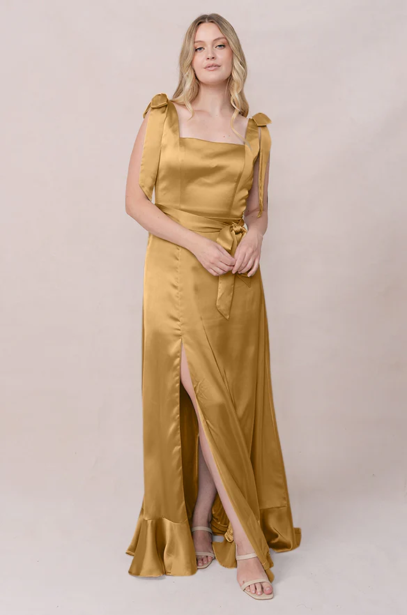 Stevie Satin Dress | Made To Order - Image 112