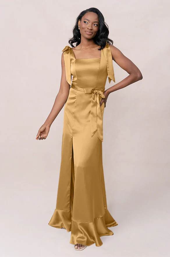 Stevie Satin Dress | Made To Order - Image 114