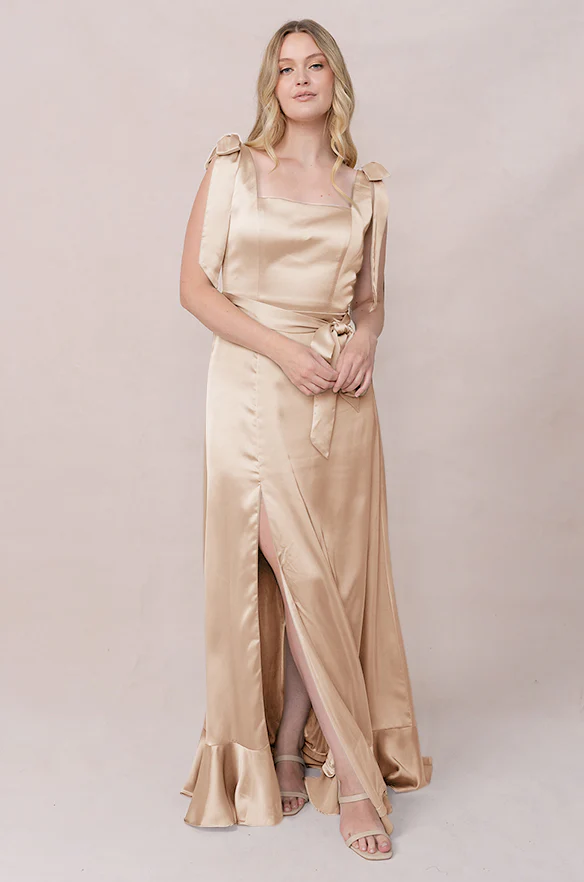 Stevie Satin Dress | Made To Order - Image 116