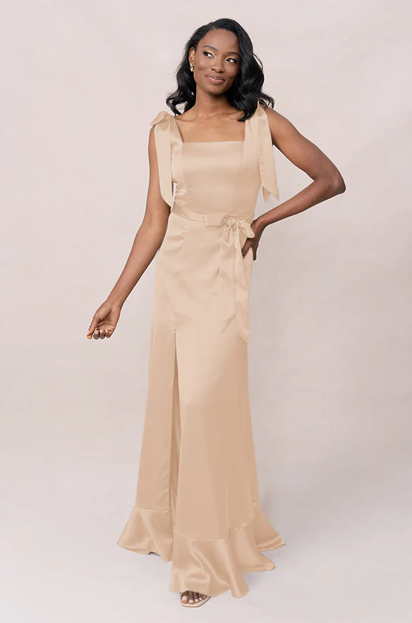 Stevie Satin Dress | Made To Order - Image 120