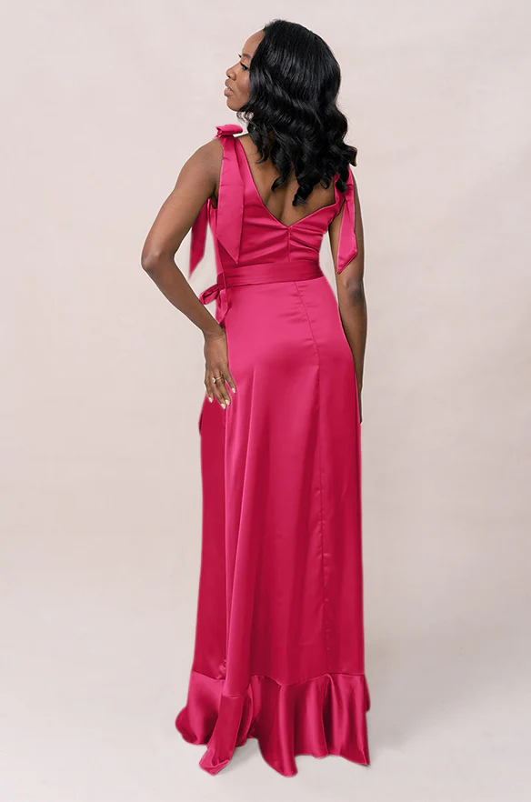 Stevie Satin Dress | Made To Order - Image 123