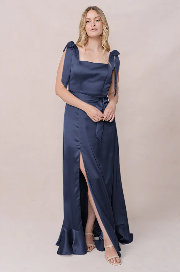 Stevie Satin Dress | Made To Order - Image 127