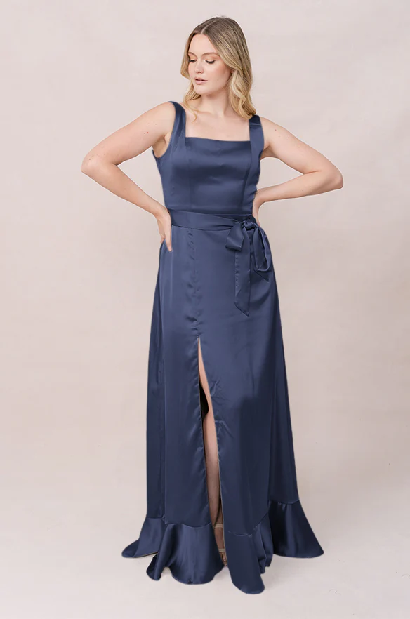 Stevie Satin Dress | Made To Order - Image 128