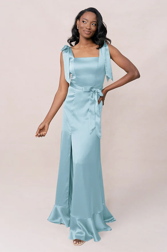 Stevie Satin Dress | Made To Order - Image 129