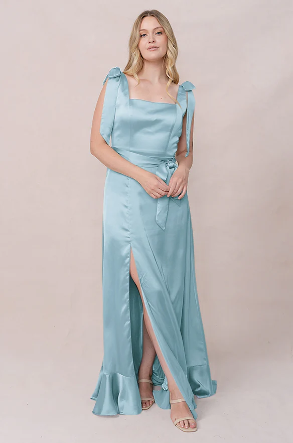 Stevie Satin Dress | Made To Order - Image 131