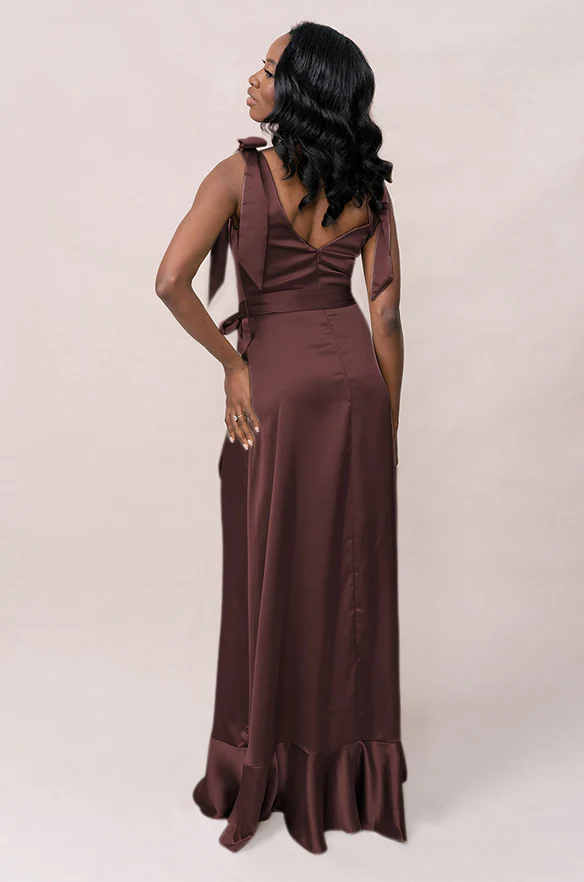 Stevie Satin Dress | Made To Order - Image 139