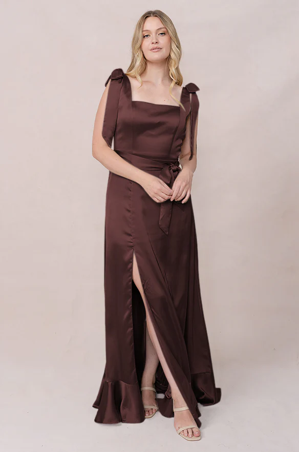 Stevie Satin Dress | Made To Order - Image 141