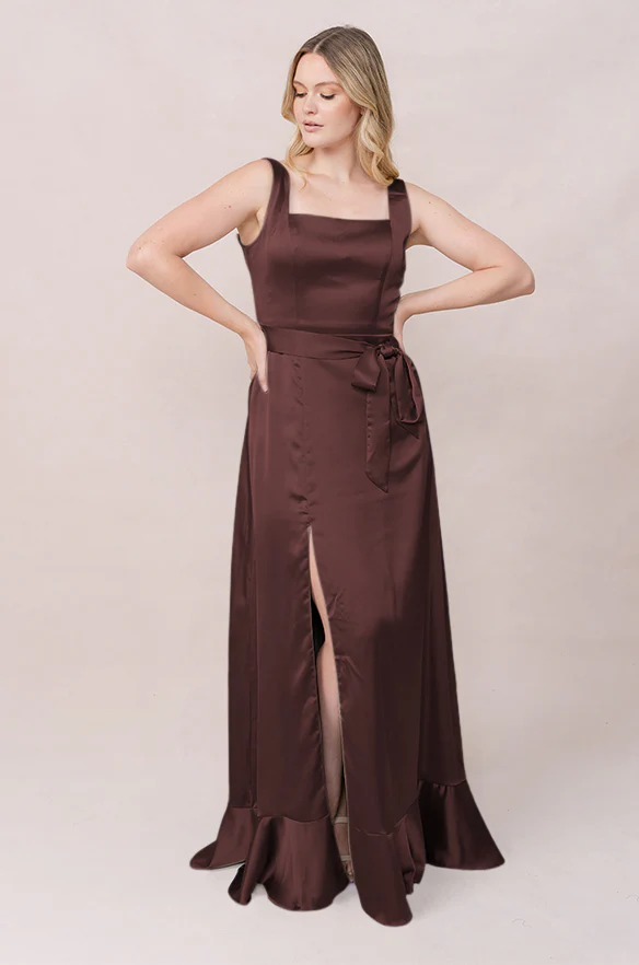 Stevie Satin Dress | Made To Order - Image 142