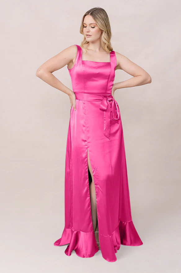 Stevie Satin Dress | Made To Order - Image 144