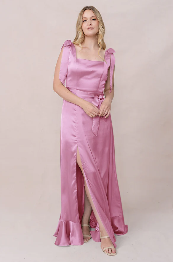 Stevie Satin Dress | Made To Order - Image 147
