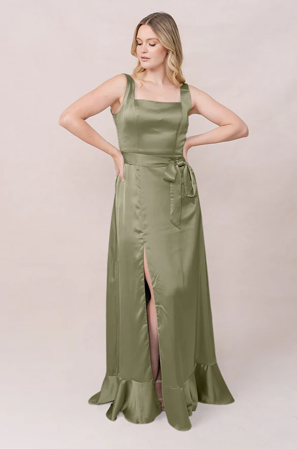 Stevie Satin Dress | Made To Order - Image 150