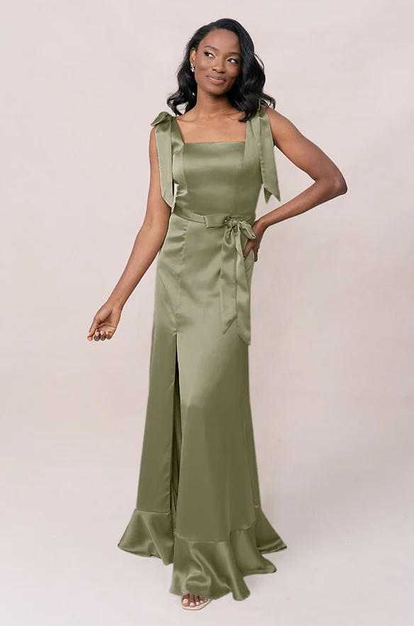Stevie Satin Dress | Made To Order - Image 151