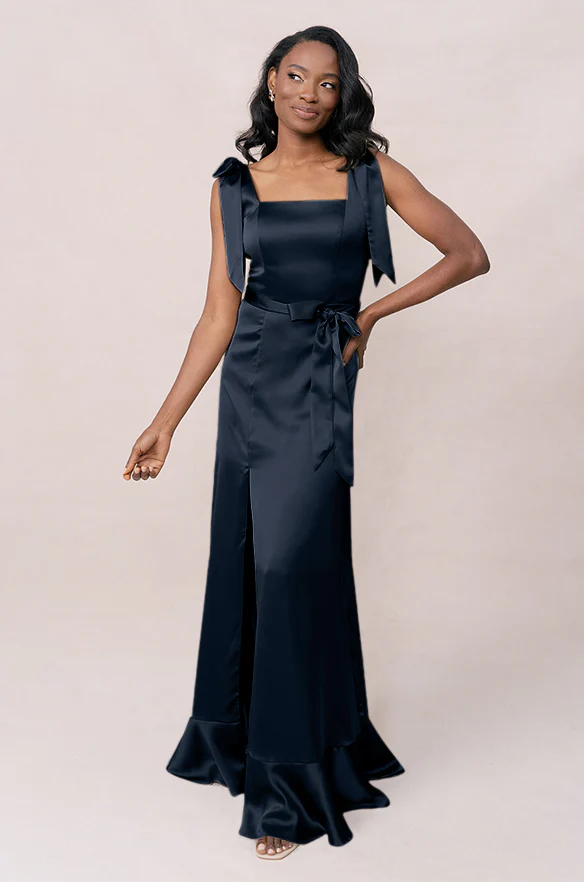 Stevie Satin Dress | Made To Order - Image 155