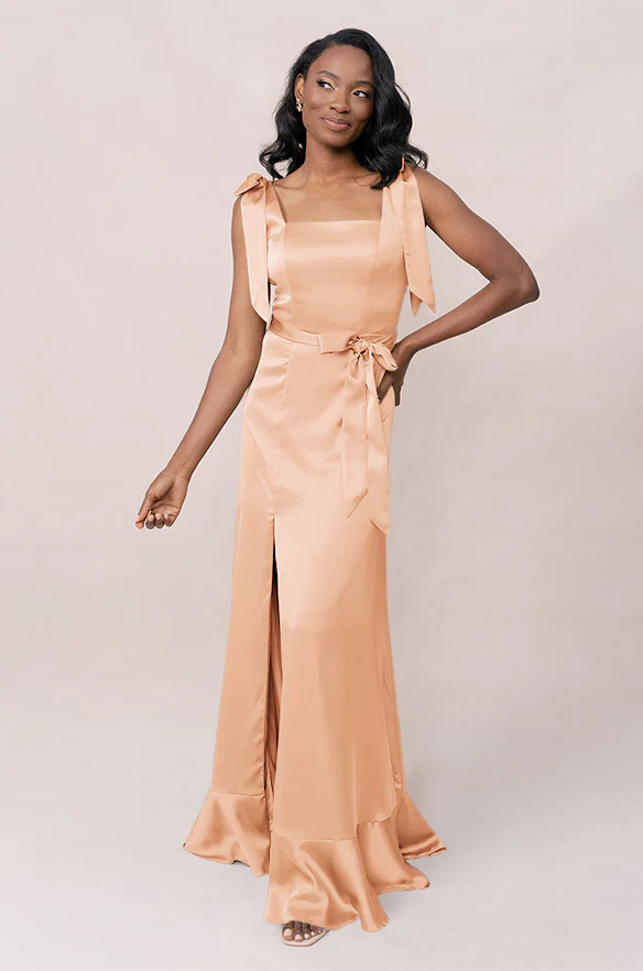 Stevie Satin Dress | Made To Order - Image 157