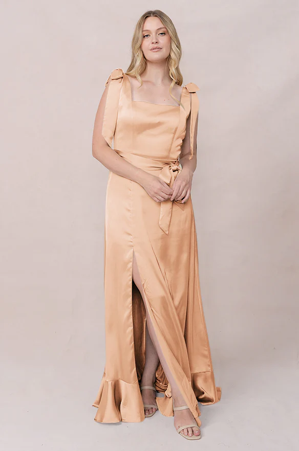Stevie Satin Dress | Made To Order - Image 159