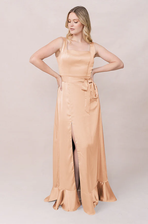 Stevie Satin Dress | Made To Order - Image 160