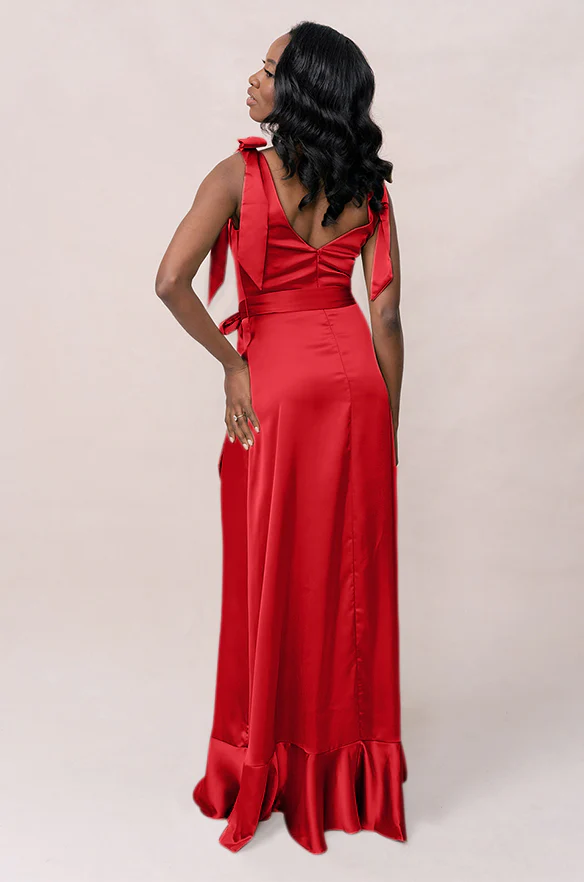 Stevie Satin Dress | Made To Order - Image 166
