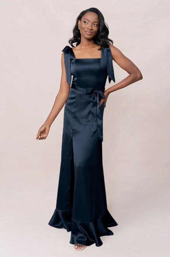 Stevie Satin Dress | Made To Order - Image 169