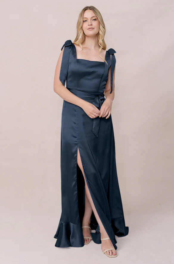Stevie Satin Dress | Made To Order - Image 171