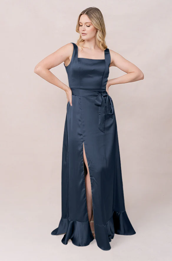 Stevie Satin Dress | Made To Order - Image 172