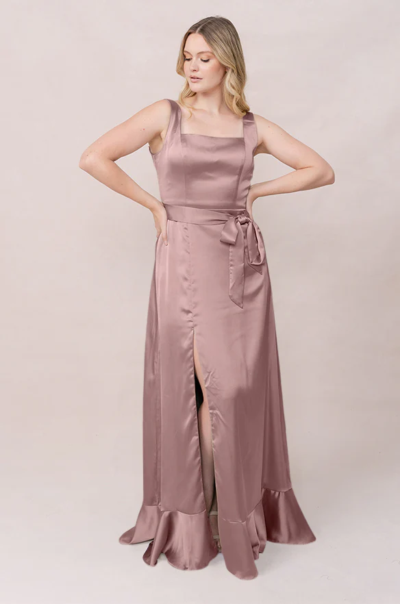 Stevie Satin Dress | Made To Order - Image 174