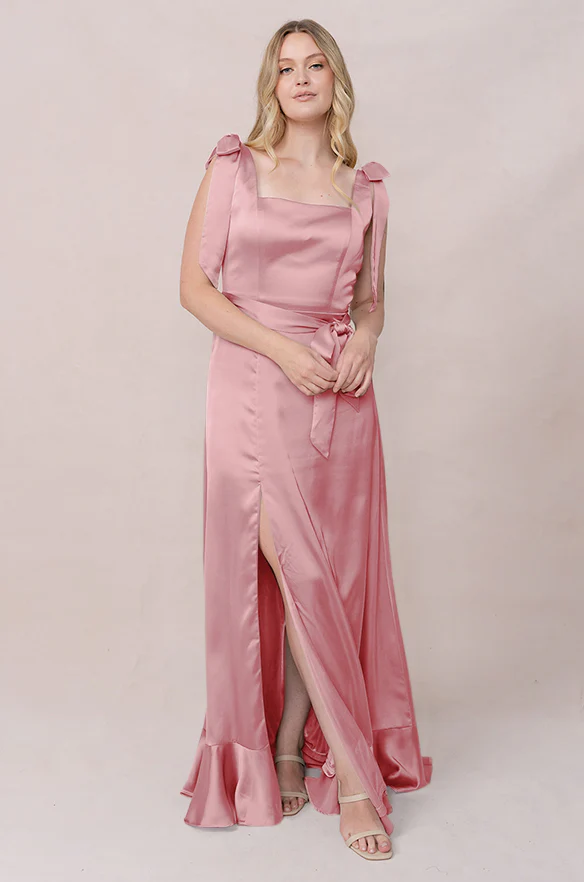 Stevie Satin Dress | Made To Order - Image 178