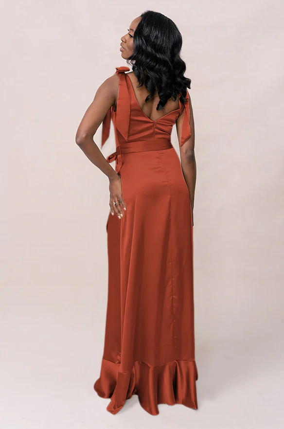 Stevie Satin Dress | Made To Order - Image 182