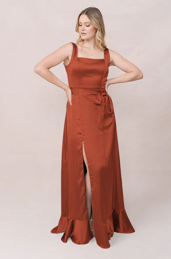 Stevie Satin Dress | Made To Order - Image 184