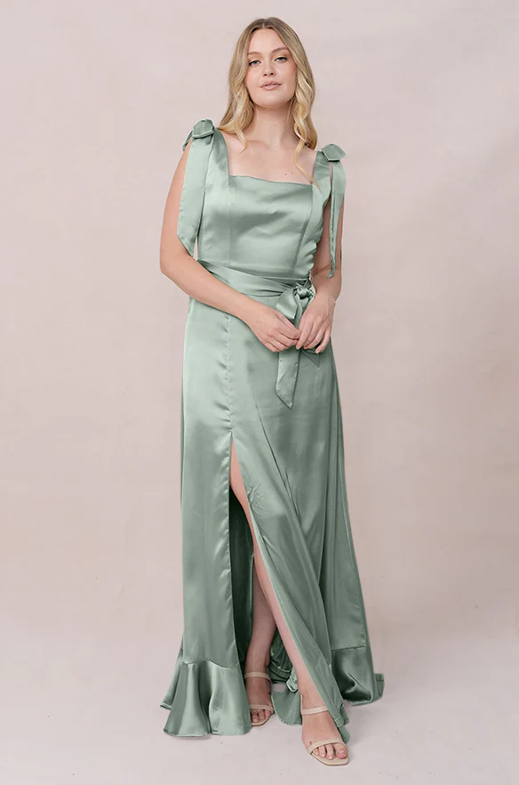 Stevie Satin Dress | Made To Order - Image 185