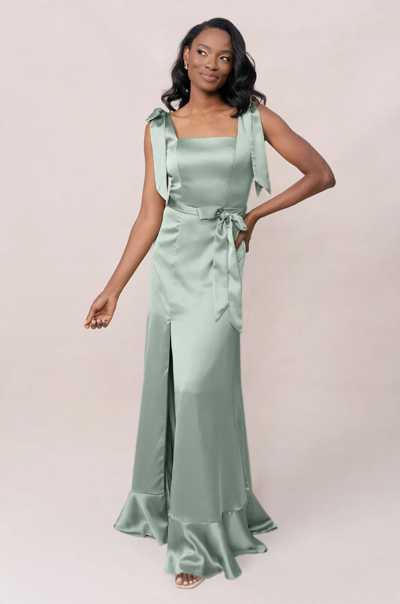 Stevie Satin Dress | Made To Order - Image 186