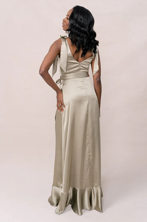 Stevie Satin Dress | Made To Order - Image 189