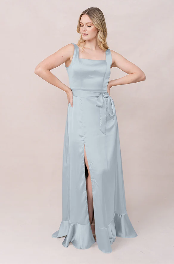 Stevie Satin Dress | Made To Order - Image 193