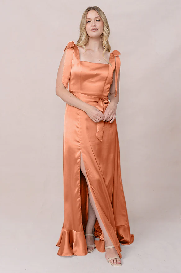Stevie Satin Dress | Made To Order - Image 198