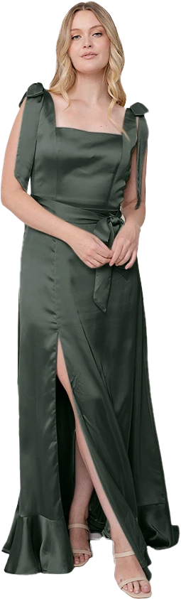Stevie Satin Dress | Made To Order - Image 20