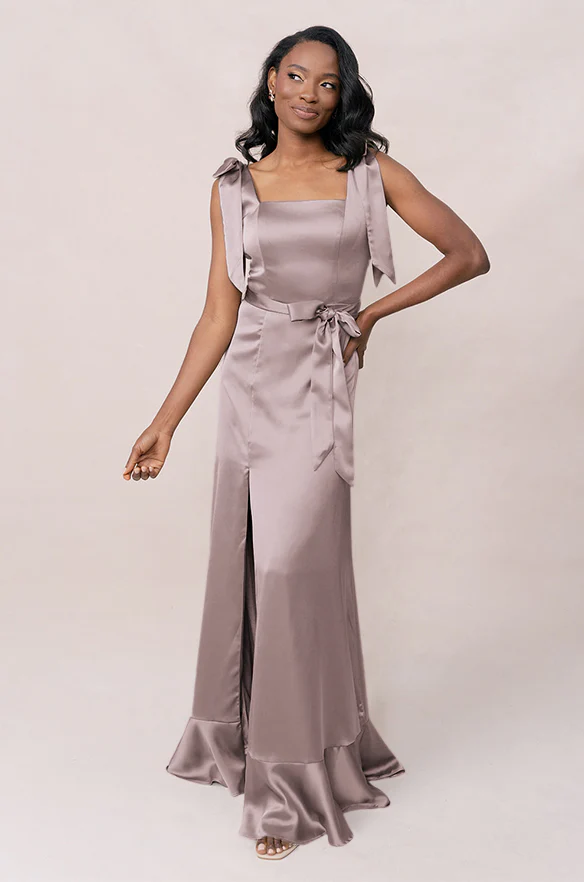 Stevie Satin Dress | Made To Order - Image 203