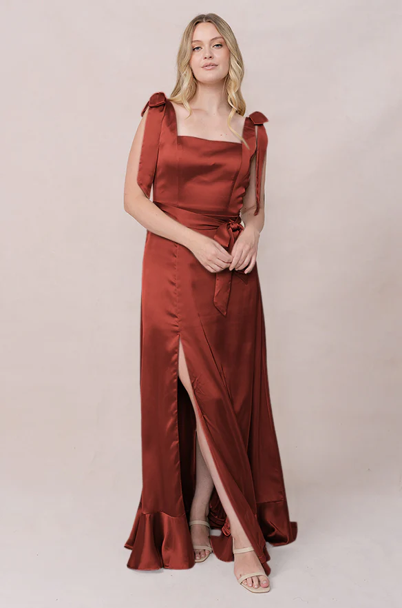 Stevie Satin Dress | Made To Order - Image 206