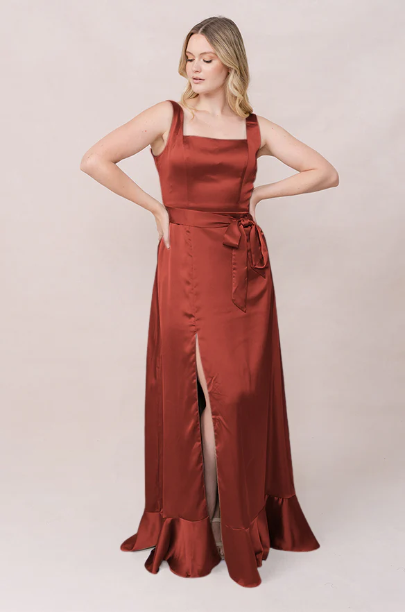 Stevie Satin Dress | Made To Order - Image 208