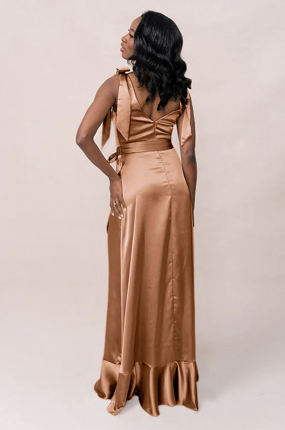 Stevie Satin Dress | Made To Order - Image 210