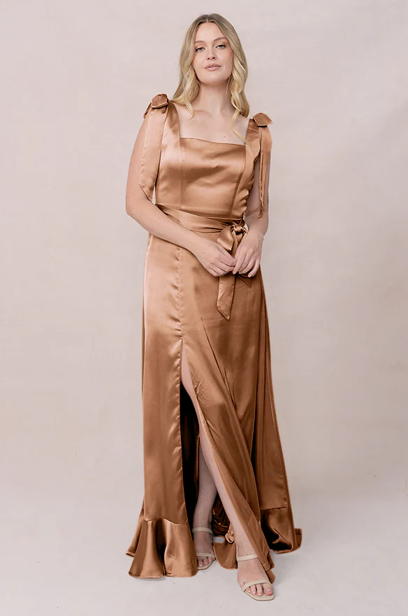 Stevie Satin Dress | Made To Order - Image 211