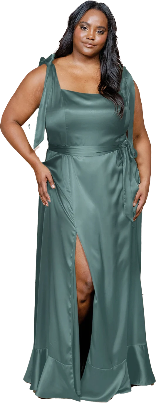 Stevie Satin Dress | Made To Order - Image 217