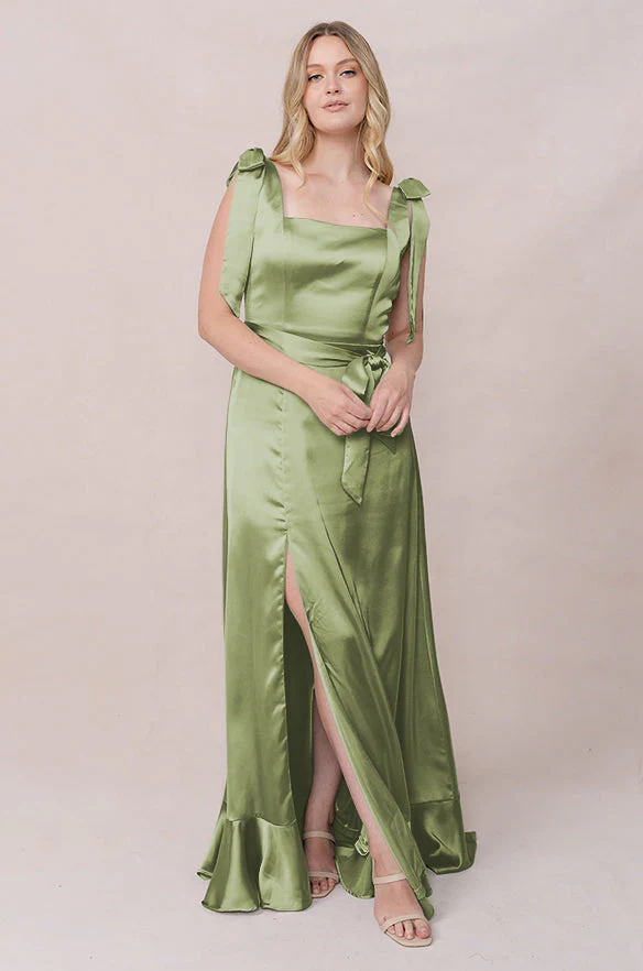 Stevie Satin Dress | Made To Order - Image 225