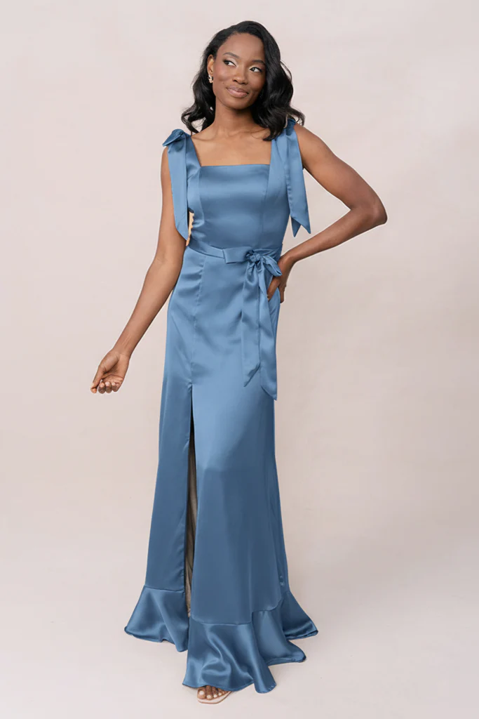 Stevie Satin Dress | Made To Order - Image 227
