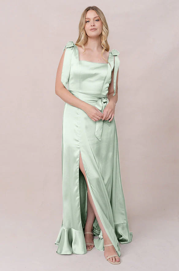 Stevie Satin Dress | Made To Order - Image 229