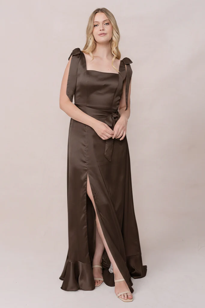 Stevie Satin Dress | Made To Order - Image 231