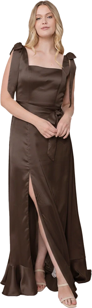 Stevie Satin Dress | Made To Order - Image 233