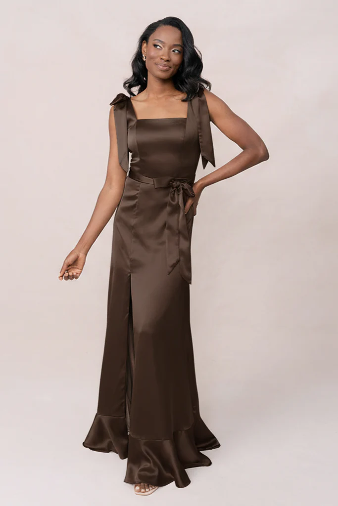 Stevie Satin Dress | Made To Order - Image 234