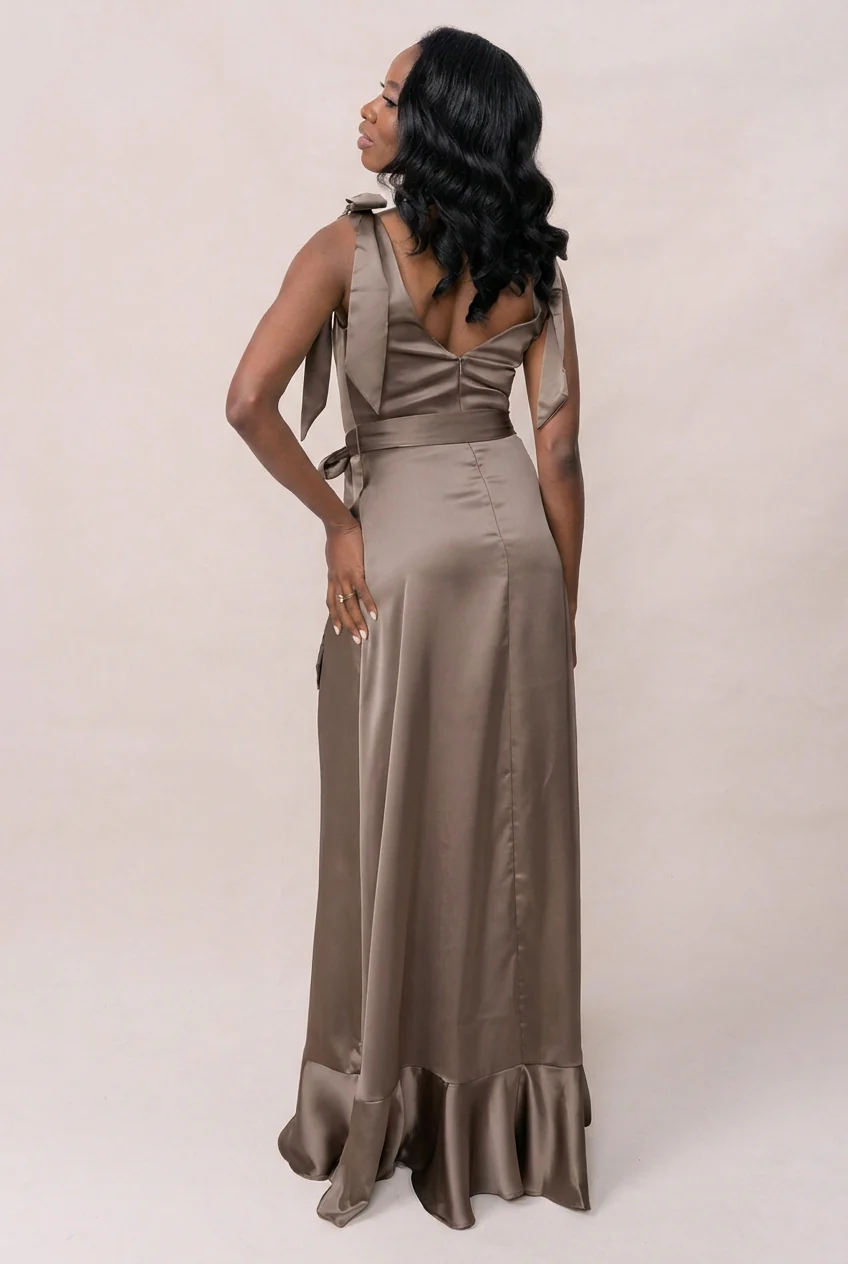 Stevie Satin Dress | Made To Order - Image 236