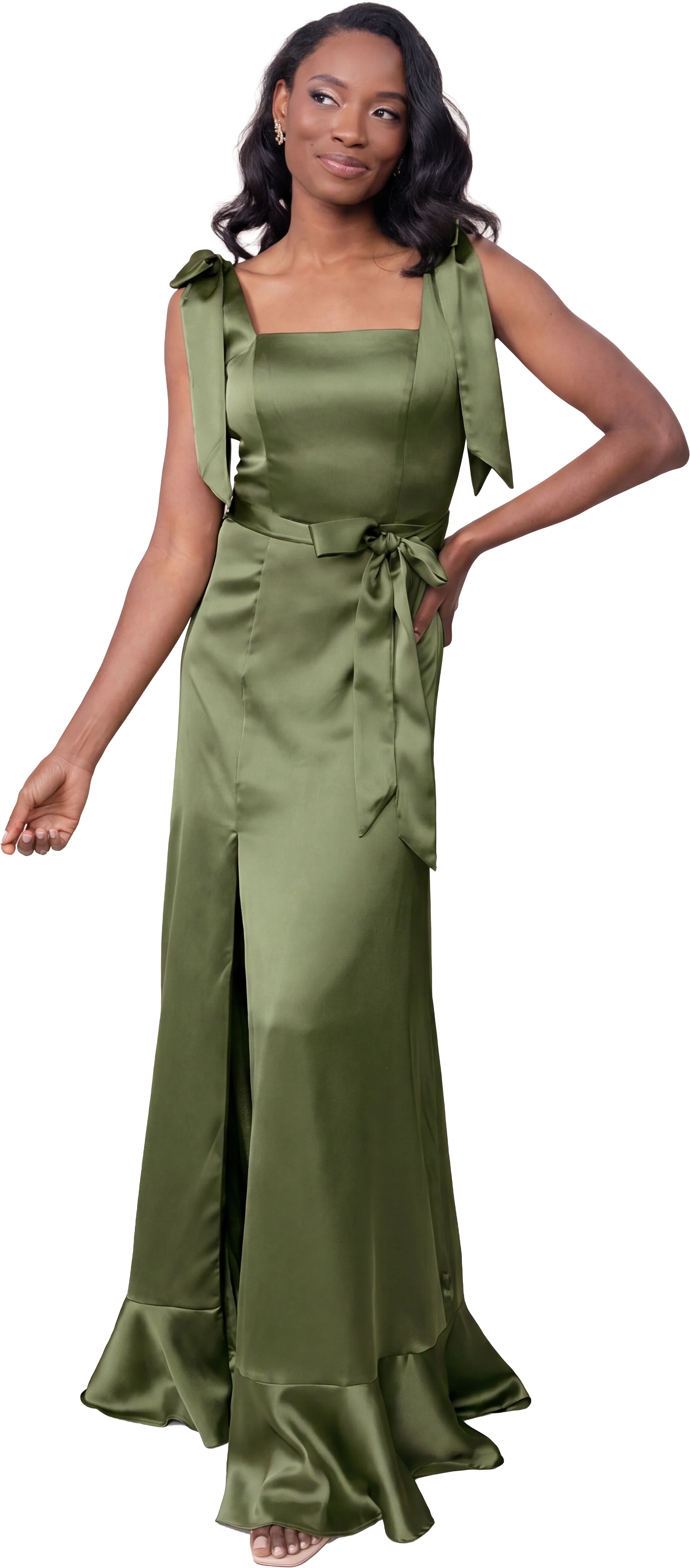 Stevie Satin Dress | Made To Order - Image 246